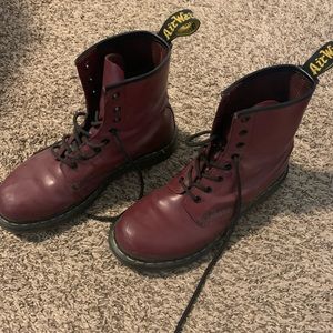 Red Doc martens